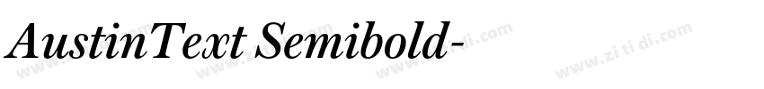 AustinText Semibold字体转换